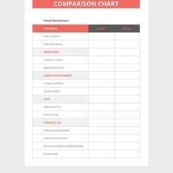 Capital Comparison Chart Templates Excel Word Pages Template Blank Charts Google Sheets Business Details Doc