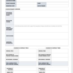 Splendid Change Order Forms Template Construction Word