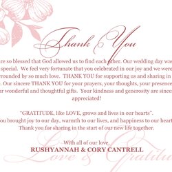 The Highest Quality Thank You Note Template Wedding