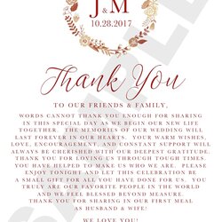 Admirable Rustic Wedding Day Thank You Note For Guests