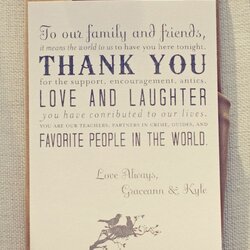 Super Wedding Etiquette Thank You Notes For Your Guests Arabia Weddings Quotes Family Friends Note Card Place