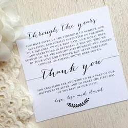 Perfect Printed Wedding Reception Thank You Card Style Bombshell Collection Note Table