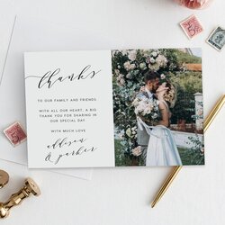 Brilliant What To Write In Wedding Thank You Card Wording Note Groom