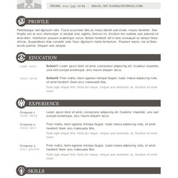 The Highest Quality Resume Template