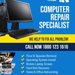 Brilliant Computer Repair Flyer Services