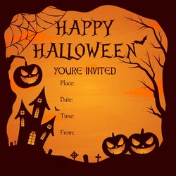 Admirable Best Halloween Birthday Invitations Printable Black And White Free Invitation