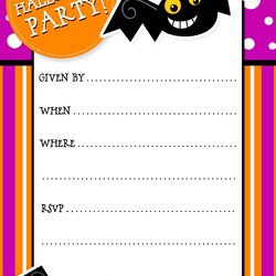 Perfect Free Printable Halloween Invitations Party