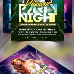 Sublime Free Party Flyer Design Template Preview