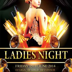 Party Flyer Templates Free Cards Design Template Night Ladies Elegant Flyers Event Club Stylish Birthday