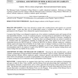 Peerless Free Release Of Liability Forms Waiver Form