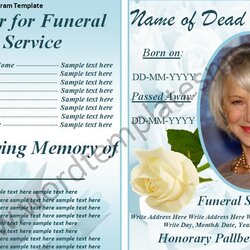 Wizard Free Funeral Invitation Template Word Blogs No Nu