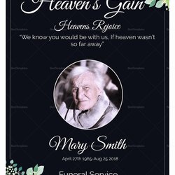 Funeral Invitation Template Word Best Of Eulogy Card Intended
