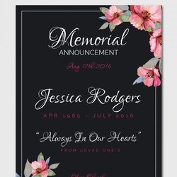Brilliant Funeral Invitation Templates Free Sample Example Format Template Card Dark