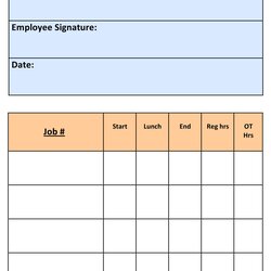 High Quality Free Printable Time Sheets Template Templates Download Daily