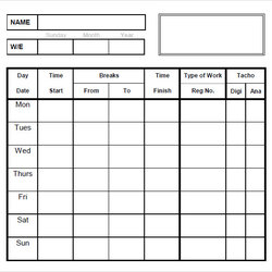 Printable Form Shop Fresh Blank Time Sheet Copy Sample Download
