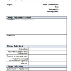 Free Sample Change Order Forms In Ms Word Excel Engineering Form Format