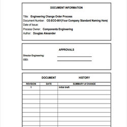 Super Engineering Change Order Template