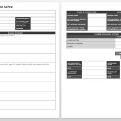 Complete Collection Of Free Change Order Forms Engineer Engineering Template Word
