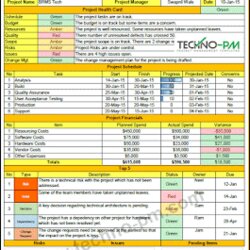 Sterling Project Status Report Template Excel Management Templates Weekly Techno Pm