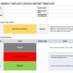 Fantastic Weekly Status Report Templates Simple Project Template