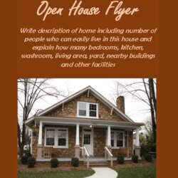 Outstanding Open House Flyer Template Free Word Templates