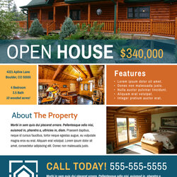 Very Good Awesome Open House Flyer Template