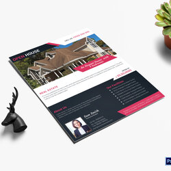 Realtor Open House Flyer Design Template In Word Publisher Estate Real Templates Format Flyers