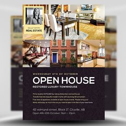 Brilliant Open House Flyer Template Store