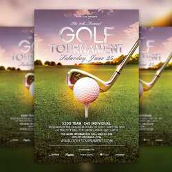 Magnificent Golf Tournament Flyer Template Download Doc