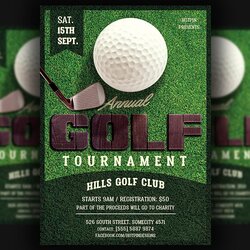 Marvelous Golf Tournament Flyer Template Flyers Design Bundles