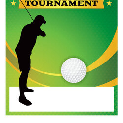 Superlative Golf Tournament Flyer Template Royalty Free Vector Image
