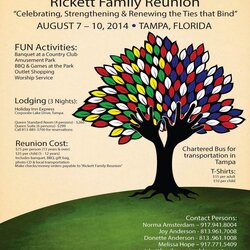 Family Reunion Flyers Templates Blog Doc Fly Agenda Invite Event Choir