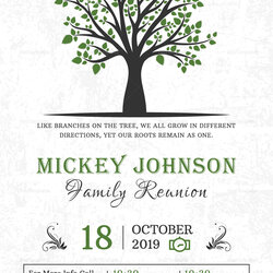 Out Of This World Free Family Reunion Templates Old Printable Invitation