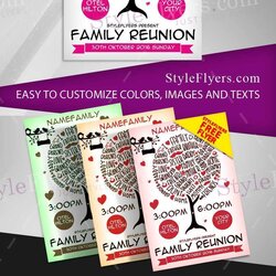 Superlative Free Printable Family Reunion Flyer Templates Cards Design With Stunning By
