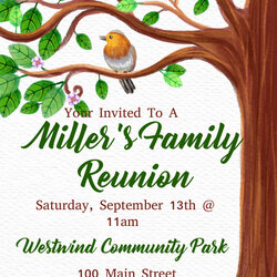 Exceptional Family Reunion Template Flyer Ts