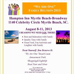 Reunion Flyer Template Free Of African American Family Agenda To Pin On