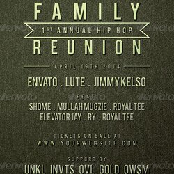 Tremendous Family Reunion Flyer Template By Samples Flyers Itinerary Auto