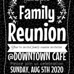 Admirable Copy Of Family Reunion Flyer Ts