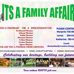Free Family Reunion Flyer Templates Luxury Thomas Web Of