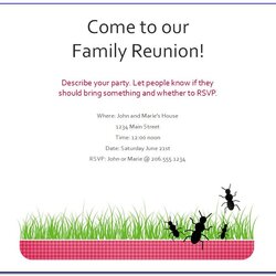 Fantastic Free Printable Family Reunion Flyer Templates