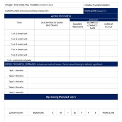 Champion Daily Construction Report Template In Microsoft Word Apple Pages Templates Project Status Progress