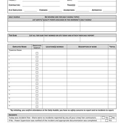Tremendous Free Daily Report Forms In Ms Word Construction Form Template Printable Log Superintendent