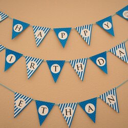 Outstanding Invitation And Party Designs Happy Birthday Bunting Banner Printable Template Templates Maker