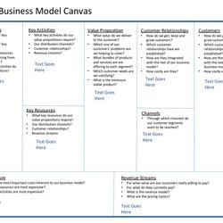 Spiffing Business Model Canvas Template Images And Photos Finder
