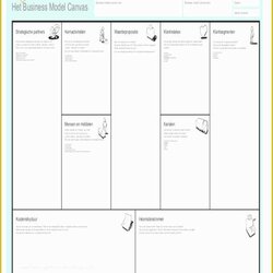 Business Model Canvas Template Word Free Of