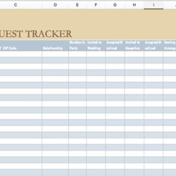 Superior Free Wedding Guest List Templates And Managers