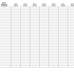 The Highest Quality Wedding Guest List Spreadsheet Template Excel Templates Business