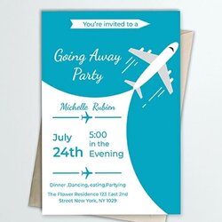 Super Going Away Party Invitation Template Illustrator Word Outlook Farewell Free