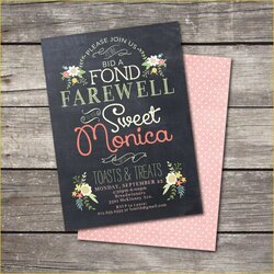 Out Of This World Going Away Party Invitation Template Free Invitations Farewell Printable Invite Templates
