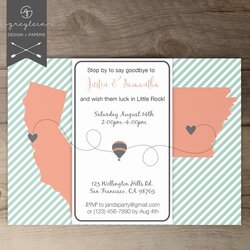 Going Away Party Invitation New Moving Invitations Farewell